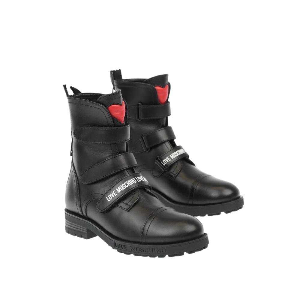 Moschino love leather ankle boots